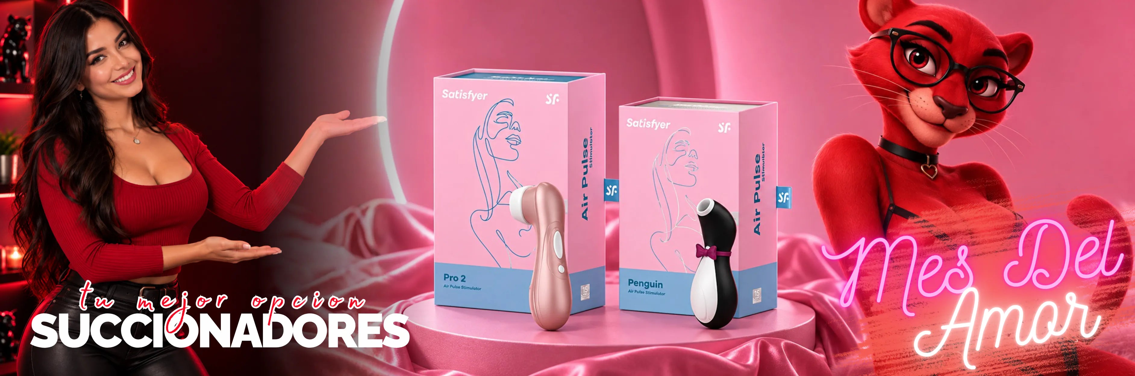 Succionadores Satisfyer destacados de Pantera Roja