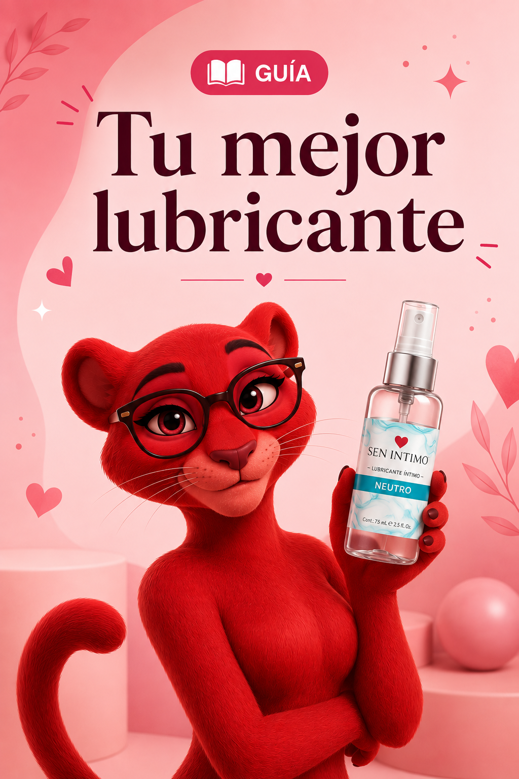 Ilustración Pantera Roja sobre cómo elegir un lubricante íntimo
