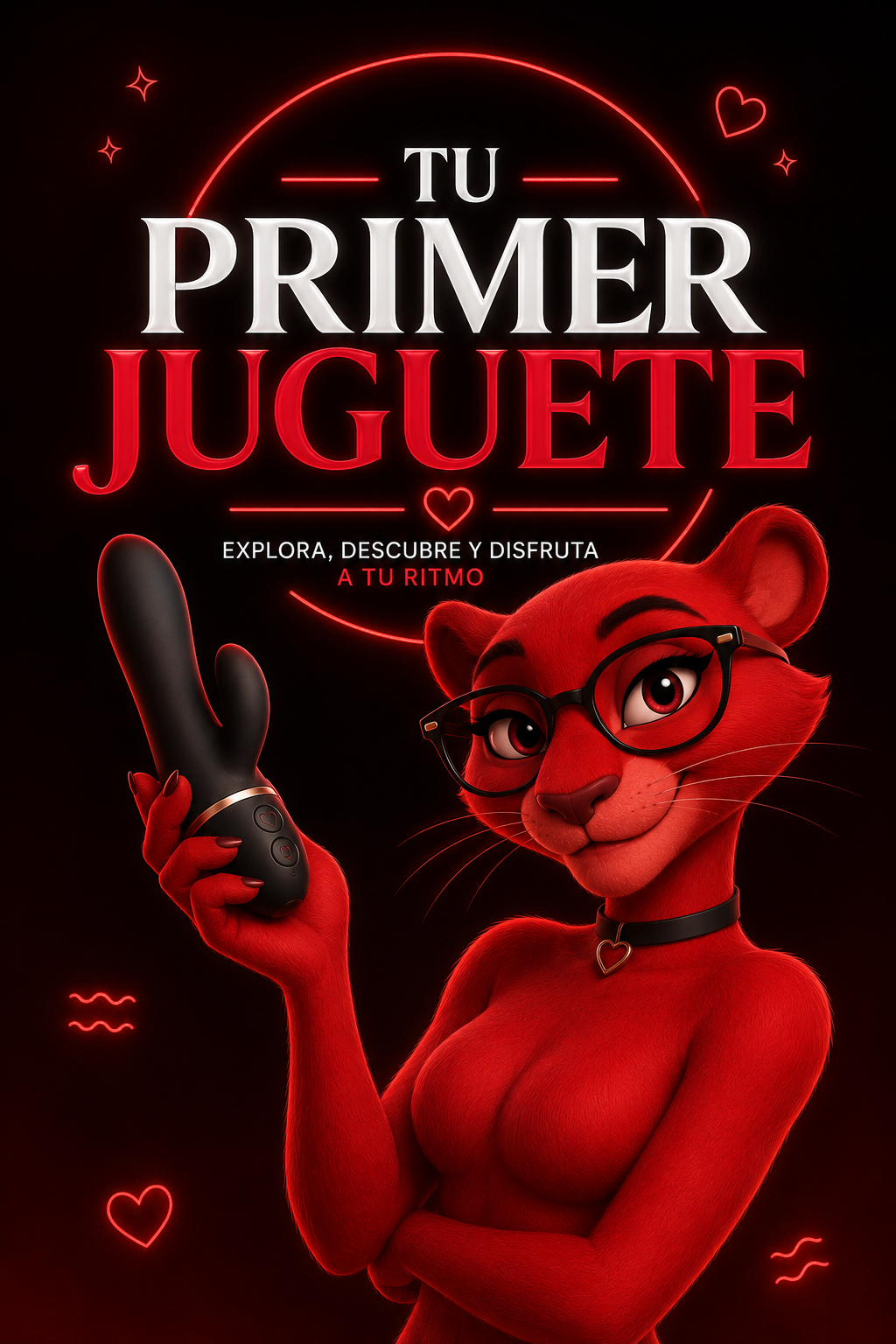 Ilustración Pantera Roja sobre cómo elegir tu primer juguete íntimo