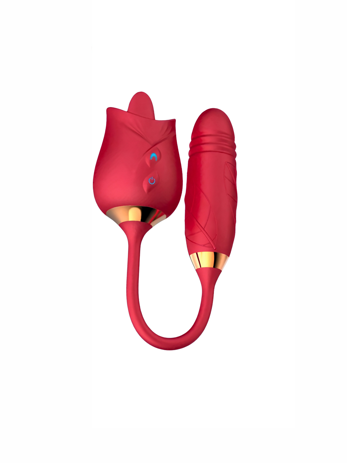 vibrador flor de loto lotus doble extremo — imagen 2