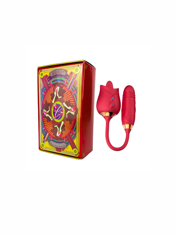 vibrador flor de loto lotus doble extremo