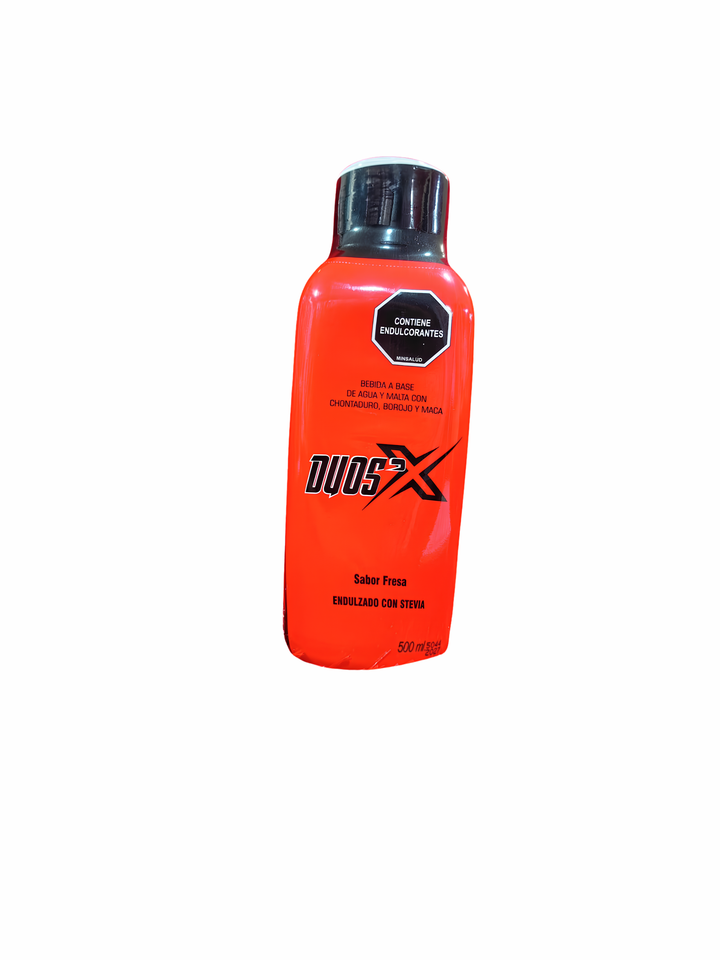 duos x bebida liquida sabor fresa 500 ml