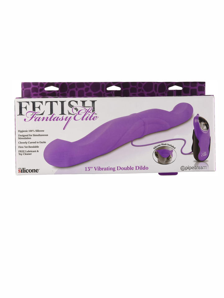 13 vibrating double dildo fetish fantasy elite pantera roja