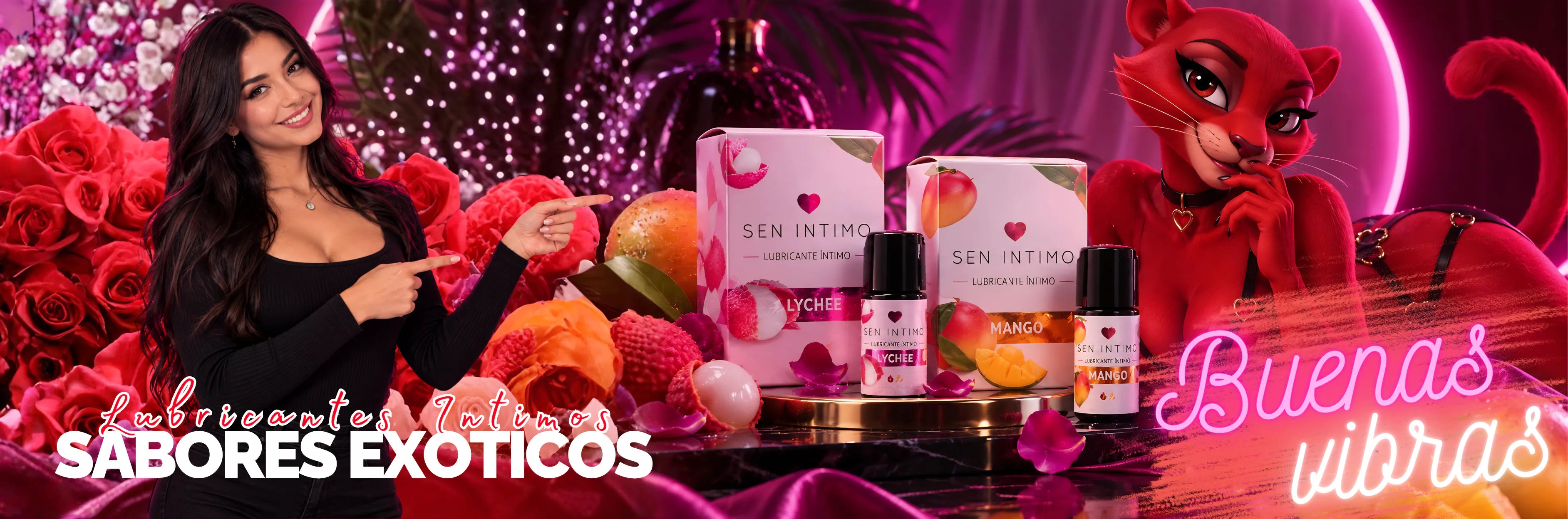 Lubricantes íntimos de sabores exóticos Pantera Roja
