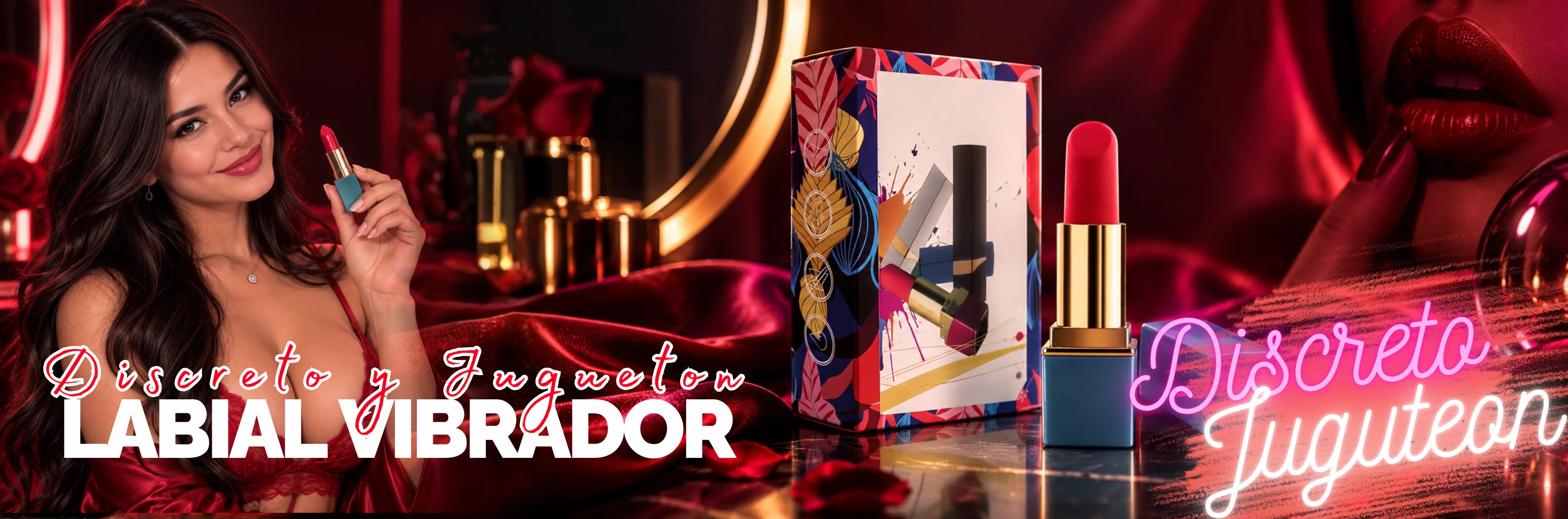 Labial vibrador discreto de Pantera Roja